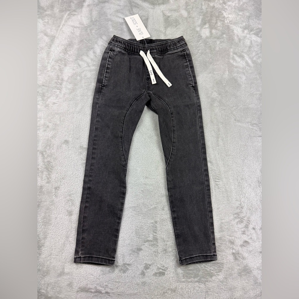 Olive + Scout washed black jogger jeans kids sz 6t new w tags